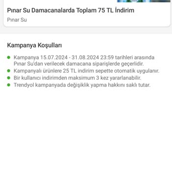 Trendyol GO'da Pınar Su Kampanyası Yanıltıcı Mı?