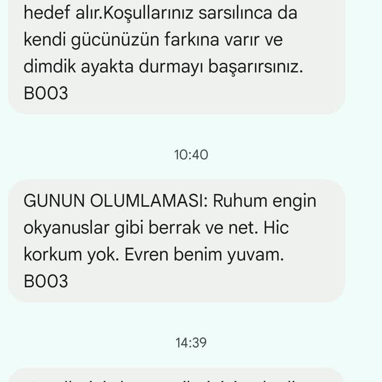 Vodafone Anlamsız Cepinfo Mesajları