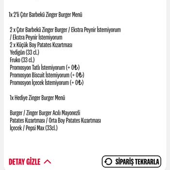 KFC Sipariş İptali Ve Bilgilendirme Eksikliği