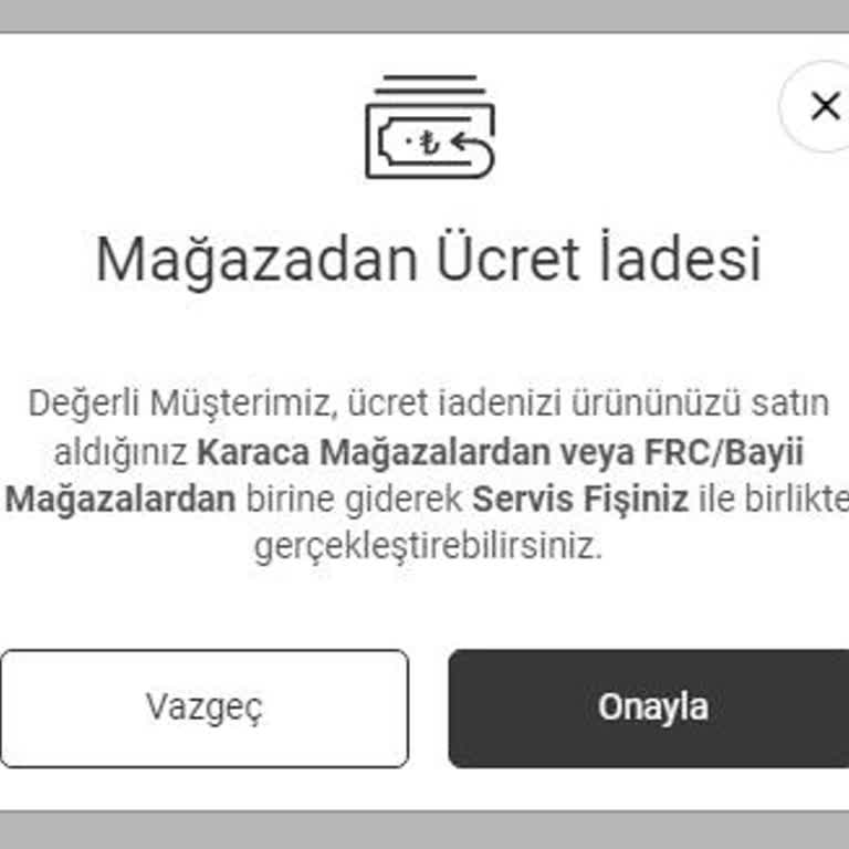 Karaca Züccaciye Karaca Ücret İadesini Yapacağım Deyip Ücret İadesini Yap (a) Mıyor.