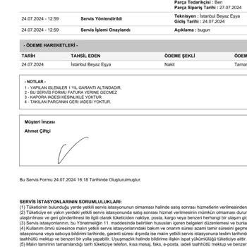 Vestel Kendilerini Teknik Servis Olarak Tanıtıp Paramı Alıp Tamir Yapmadılar