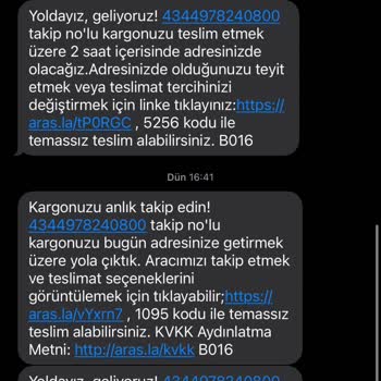 Aras Kargo Kargo İade Edilmesi