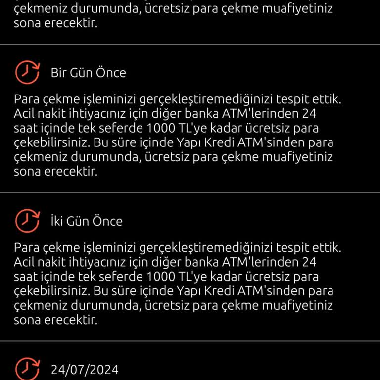 Yapı Kredi Bankası ATM Arızası Şikayeti