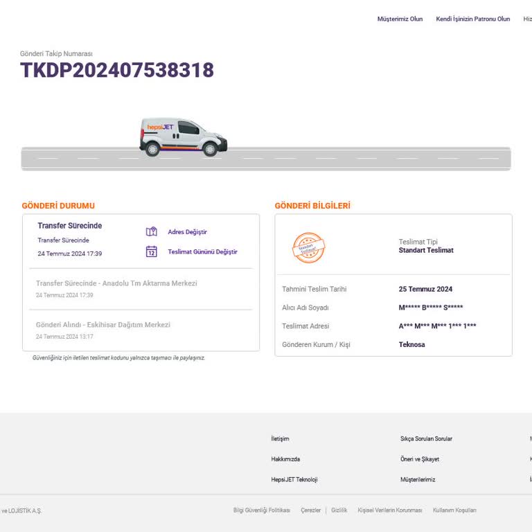 Hepsijet Kargomu Üç Gündür Bekletiyor