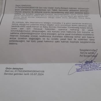 Kartal Vestel Yetkili Servisinin Tamir Hatası