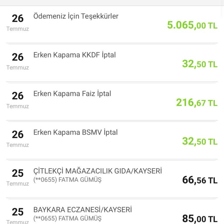 VakıfBank Taksitli Nakit Avansı Erken Kapattım Taksiti Çekmiş