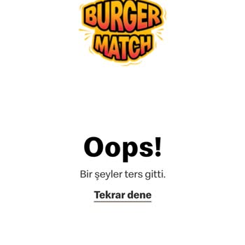 McDonald's Burger Crush Uygulama Sorunu