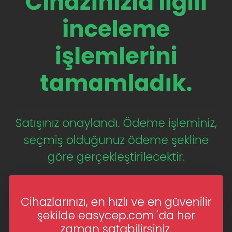 EasyCep Ödeme Vaadini Gerçekleştirmiyor!