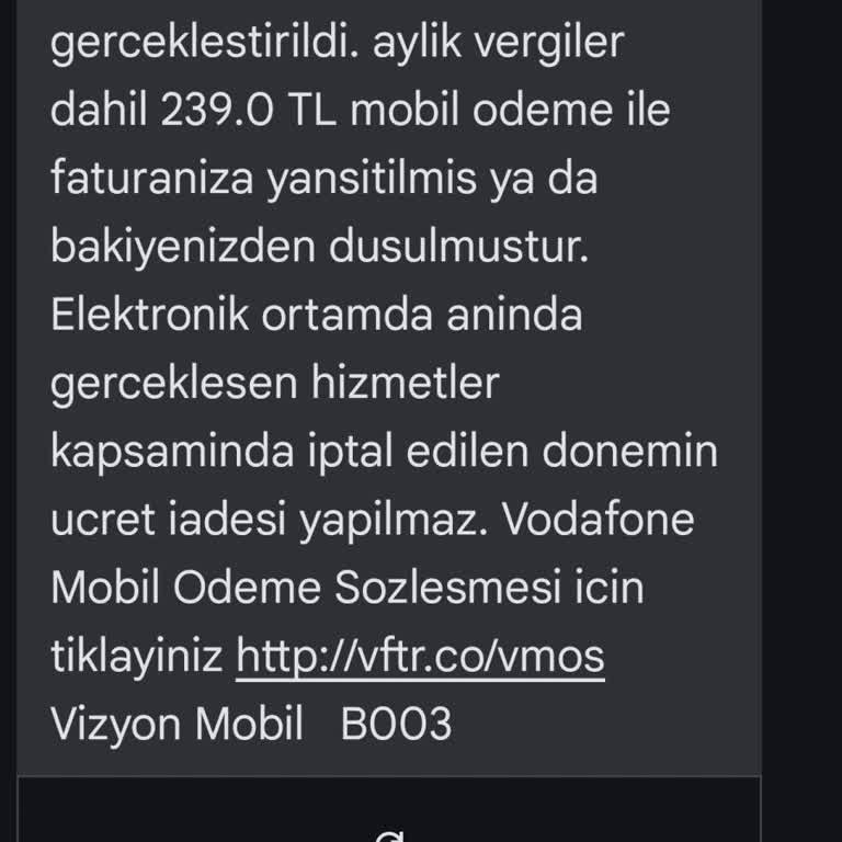 Vodafone Mobil Ödeme Tmonz Digital Media Ltd. Üyelik Sorunu