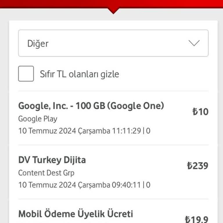 Dv Turkey Dijital Adı Altında Bilgim Dahilinde Olmayan Abonelik.