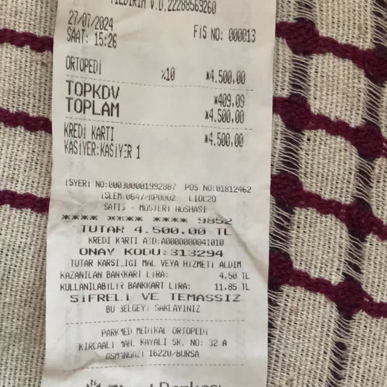 PARKMED Medikal Yanıltıcı Fiyatlandırma Ve İade Talebi