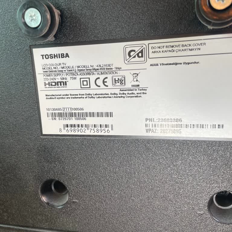 Vestel Toshiba Televizyonn Şikayet