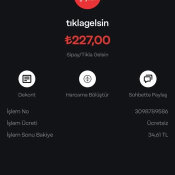 Tıkla Gelsin Para Hesabımdan Gitti Ama Sipariş Oluşturulmadı Ve İletişime Geçilmedi