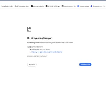 Quantfury Sitesine Erişim Engeli