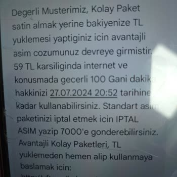 Vodafone Avantajlı Asim Çözümü