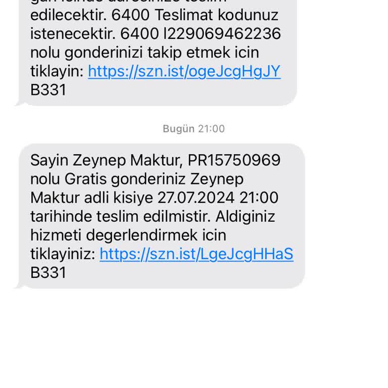 WeLokal Kargo Teslim Edilmedi