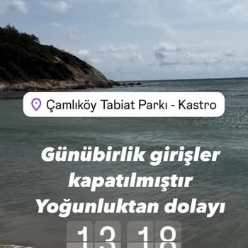 Çamlıköy Tabiat Parkı Saray Çamlıköy Kastro Plajı Şikayeti