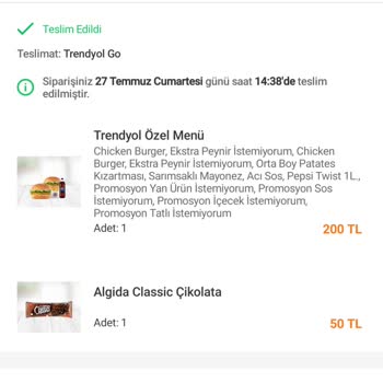 Trendyol Eksik Gelen Sipariş Ve İade Talebinin Reddedilmesi