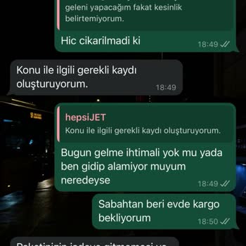 Hepsijet Dağıtıma Çıkarmadan Ürünümü İade Ediyor
