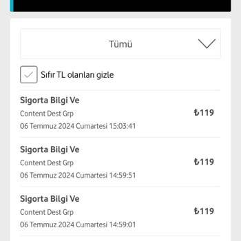 Vodafone Content Dest Grp Sorunu İade
