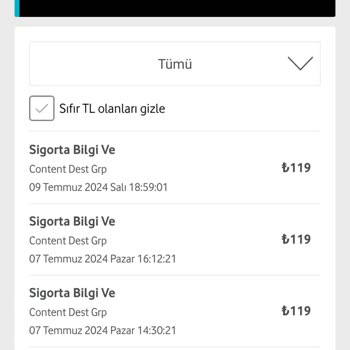 Vodafone Content Dest Grp Sorunu İade