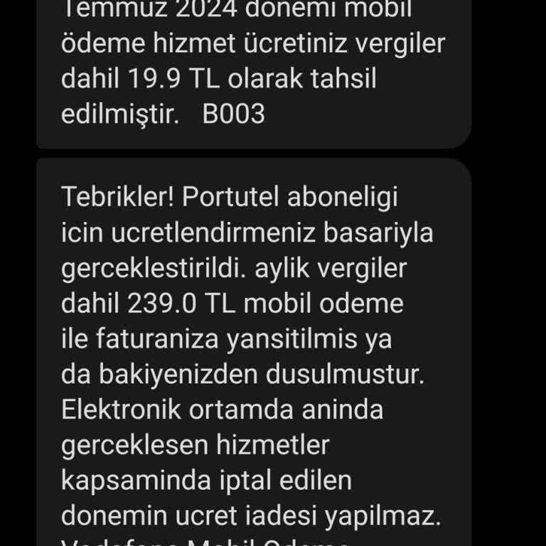 Vodafone Pay Uygulaması Ve Yanıltıcı Faturalandırma Sorunu
