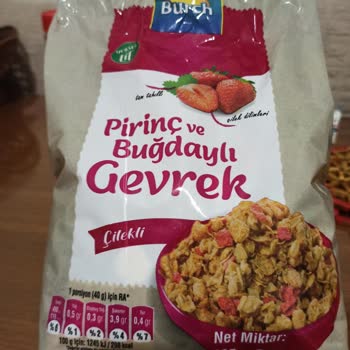 Burch Mısır Gevreği Burch Marka Çilekli Ve Buğdaylı Çilekli Gevrek