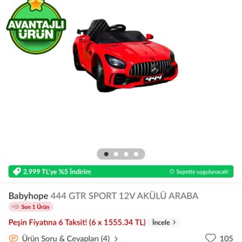 Trendyol Babygoo Mağazasının Sorumsuzluğu