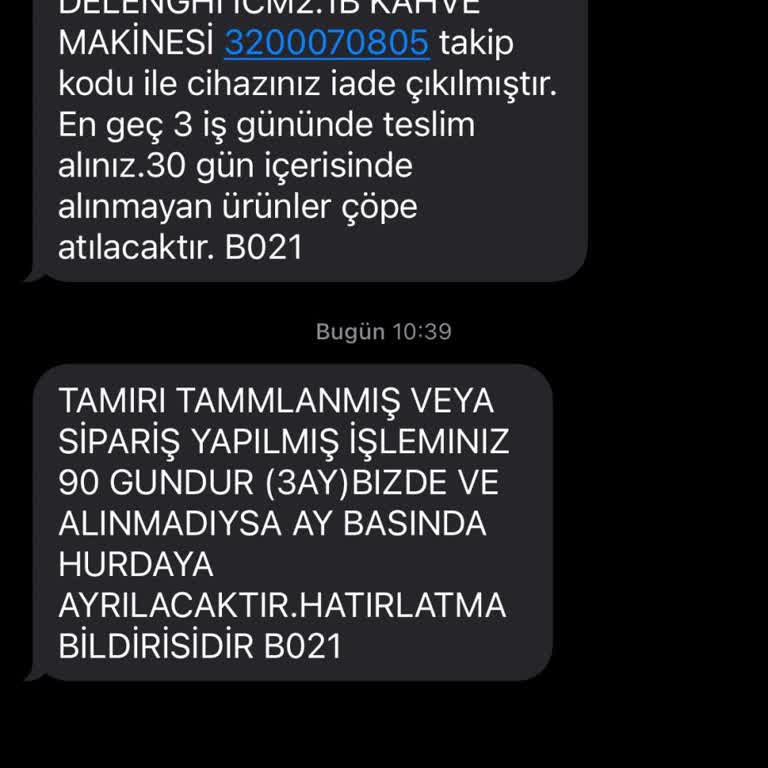 Delonghi&Fakir Ürününün Arkasında Durmuyor.