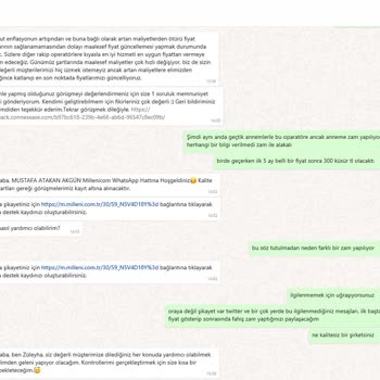 Millenicom İlk 5 Ay Sonrası 369.90TL Olması Gerekirken 459.90TL