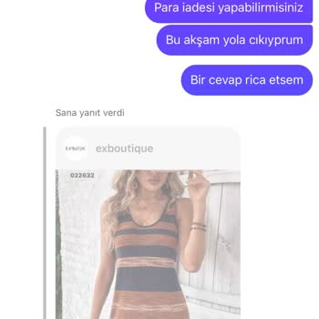 Ex Boutique (Instagram: exboutique) İade Sürecinde Yaşanan Gecikme Ve İletişim Sorunları