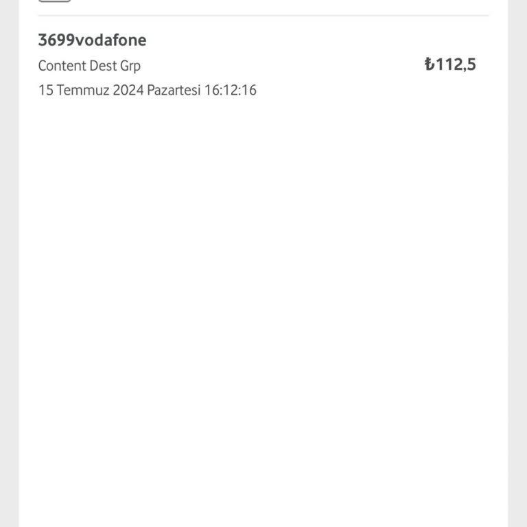 Faturam Fazla Geldi Vodafone Content Dest Grp