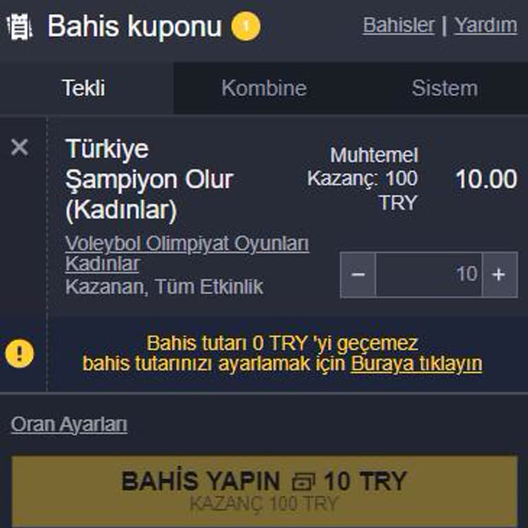 Holiganbet Özel Oran Kısıtlaması