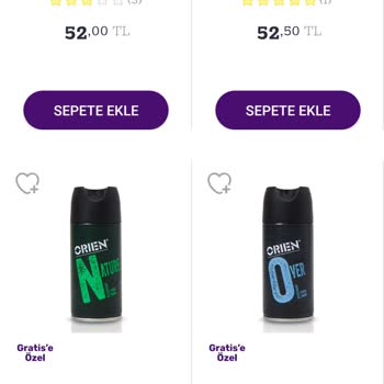 Gratis Sepette Ürünlerin Fiyat Artışı