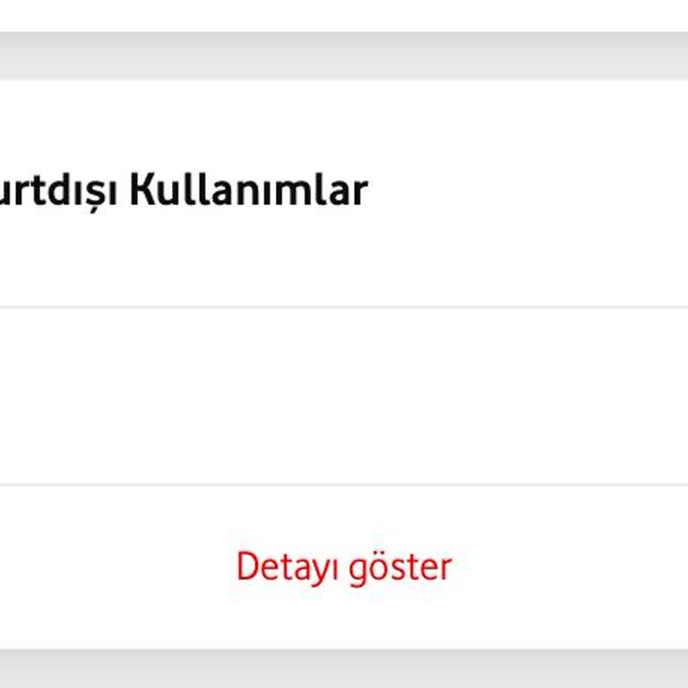 Vodafone Fazla Fatura Bedeli