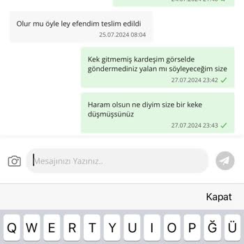 ÇiçekSepeti Parasını Ödediğim Ürün Teslim Edilmedi