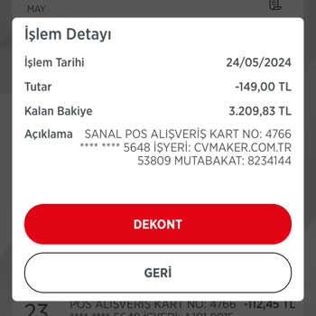 Cvmaker.com.tr Hesaptan Habersiz Para Çekilme