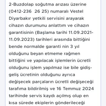 İyi Çalışmalar; 1-Regal Marka Buzdolabımın Üstünün -18'de Ve Alt K