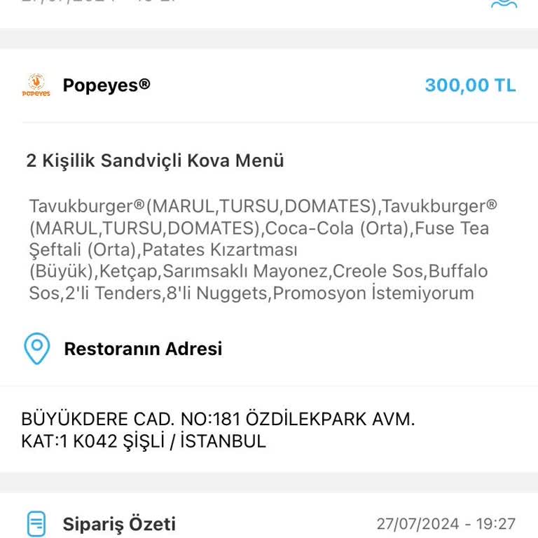 Popeyes Tavukları Balık Kokulu