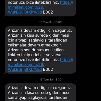 Millenicom İnternet Taşıma Sorunu Ve Müşteri Hizmetleri İlgisizliği