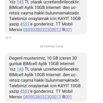 Bimcell İnternet Paketi Sorunu