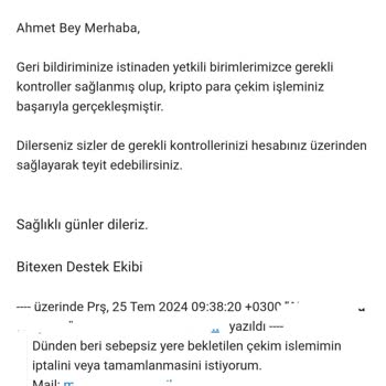 Bitexen'e Bağlı Bitexen Global 5 Gündür Paramı Göndermiyor