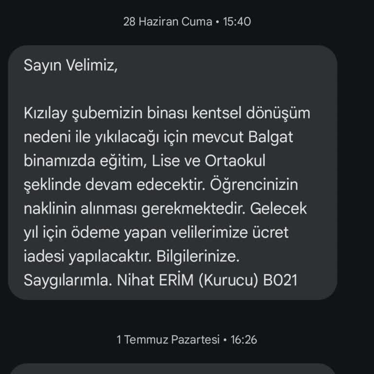 Mavi Limit Koleji Öğrencilerini Ortada Bıraktı.