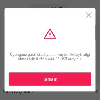 TikTak Kirala Haksız Üyelik Pasifleşmesi: Kuralına Uygun Seyahatte Mağduriyet