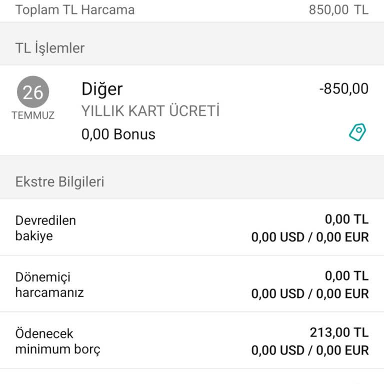 Garanti BBVA Haksız Kart Aidatı