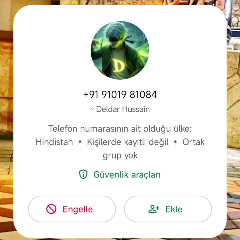 WhatsApp Sorumluluk Kabul Etmiyorum