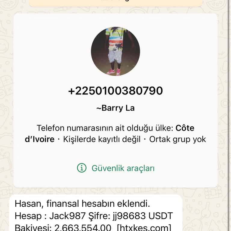 WhatsApp Hesabın Hacklendi Mesajı
