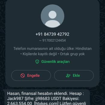 WhatsApp Yanlış Hesap Bilgileri Ve Gizlilik İhlali