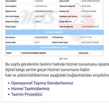 Aras Kargo Kargom Gelmedi Ama Sistemde Teslim Edildi Denilmiş Nerede Kargom