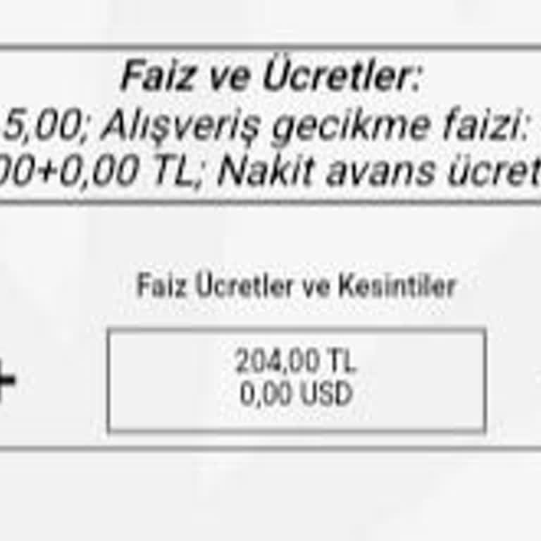 Ziraat Bankası Kredi Kartı Aidat Kesintisi